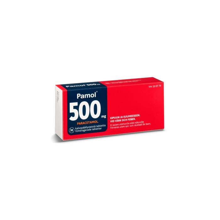 PAMOL tabletti, kalvopäällysteinen 500 mg 30 fol