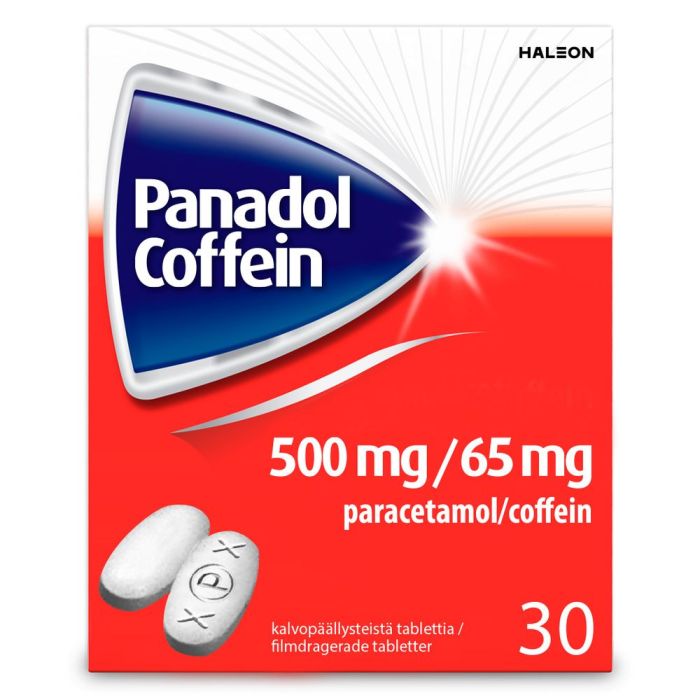 PANADOL COFFEIN tabletti, kalvopäällysteinen 500/65 mg 30 fol kuva 1