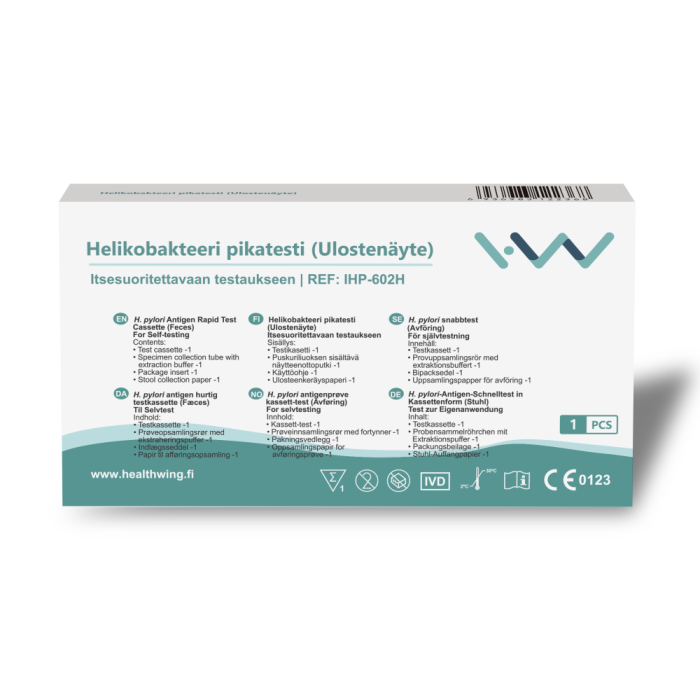 H&W Helikobakteeri vatsatulehdus testi 1 kpl kuva 2