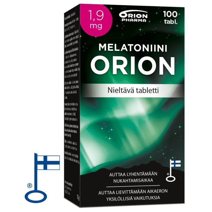 Melatoniini Orion 1,9 mg nieltävä 100 tabl kuva 2