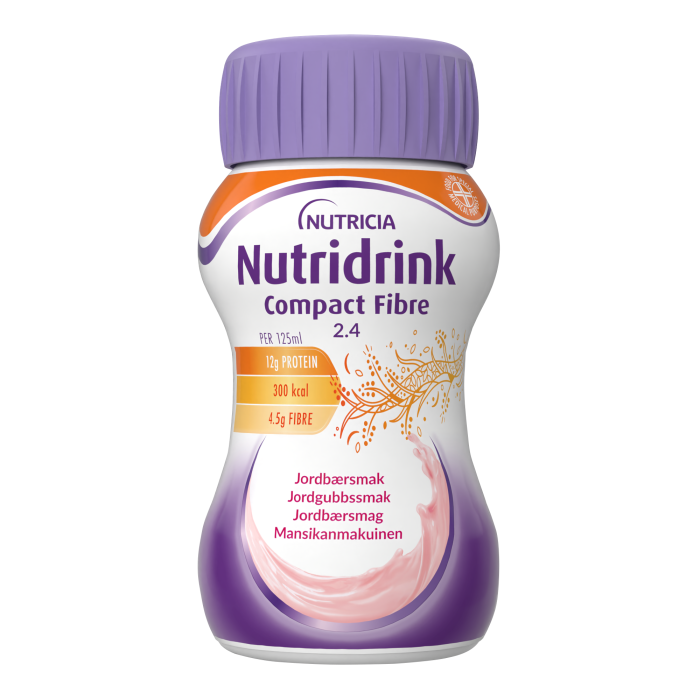 Nutridrink Compact Fibre mansikka 4x125 ml kuva 2