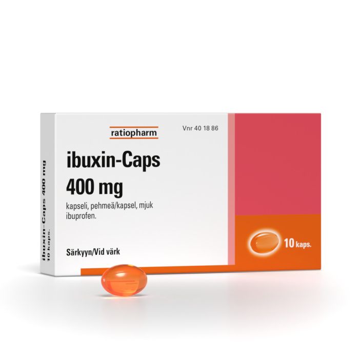 IBUXIN-CAPS kapseli, pehmeä 400 mg 10 fol kuva 1