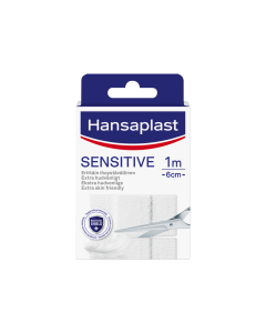 Hansaplast Sensitive length (ME10) 1mX6cm 1 kpl