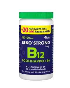 Beko Strong B12+foolihappo+B6 170 tabl