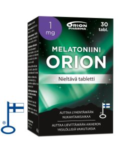 Melatoniini Orion 1 mg nieltävä 30 tabl