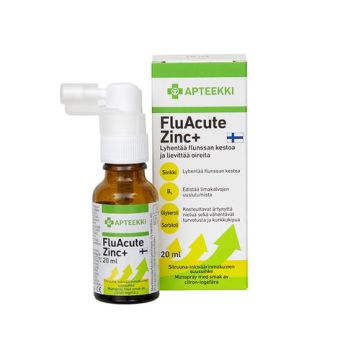 Apteekki FluAcute Zinc+ sitruuna-inkivääri 20 ml
