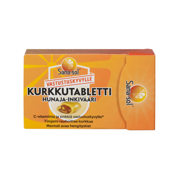 Sana-Sol Hunaja-Inkivääri kurkkutabletti 16 kpl