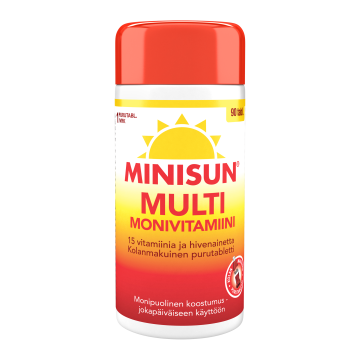 Minisun Monivitamiini Multi Kola 90 tabl