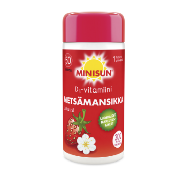 MINISUN 50 MIKROG METSÄMANSIKKA 200 purutabl