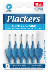 Plackers Gentle Brush M 0.6 mm hammasväliharja 6 kpl