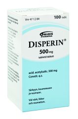 DISPERIN tabletti 500 mg 100 kpl