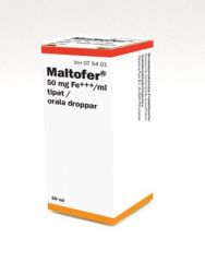 MALTOFER 50 mg/ml tipat, liuos 30 ml