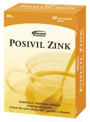 POSIVIL ZINK kuumajuomajauhe 20 annospussia