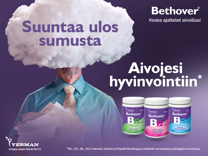 Bethover b12-vitamiineja joulukuussa tarjouksessa