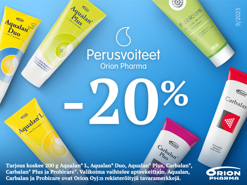 Orion 200g perusvoiteet marraskuussa -20%