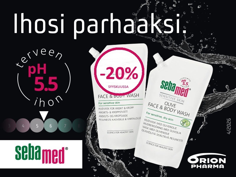 Sebamed pesuneste - Erityisesti kuivuuteen taipuvalle, herkälle iholle kehitetty pesuneste puhdistaa hellävaraisesti.